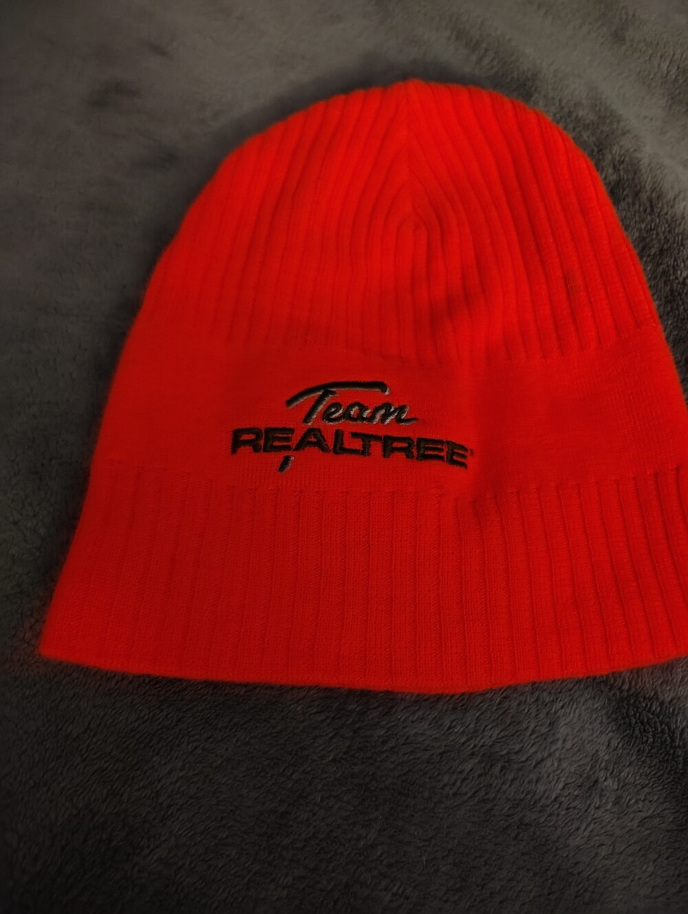 Realtree Team Ribbed Beanie - High-Vis Orange